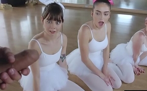 Flexible ballerina teens smashed overwrought a way-out perv instructor