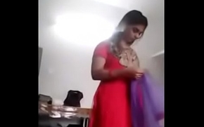 South Indian girl clothing change