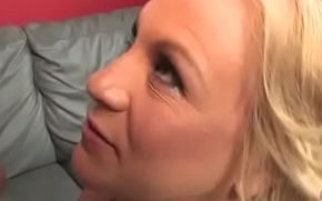 Sexy mom gets a creamy facial after getting pounded by a black dude 13